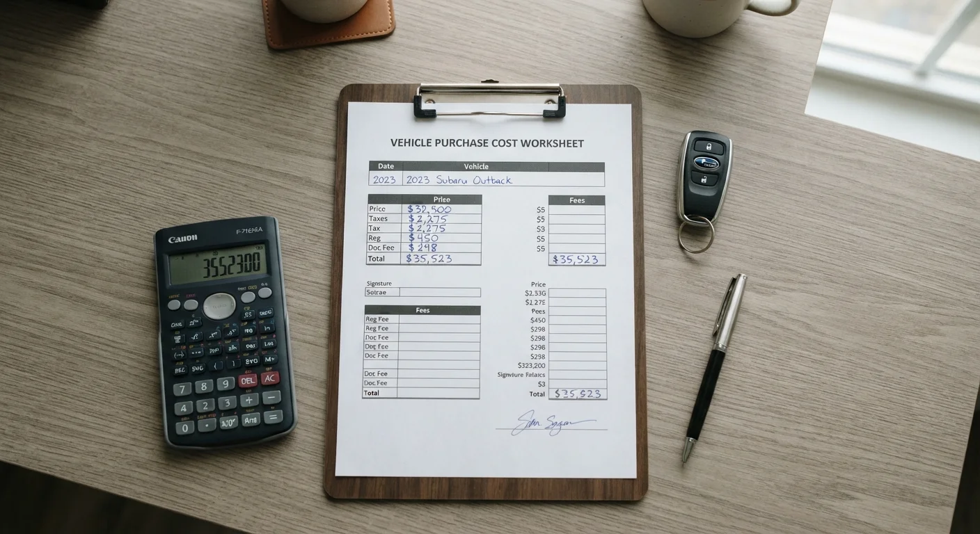Annual Vehicle Ownership Cost Worksheet: What to Account For