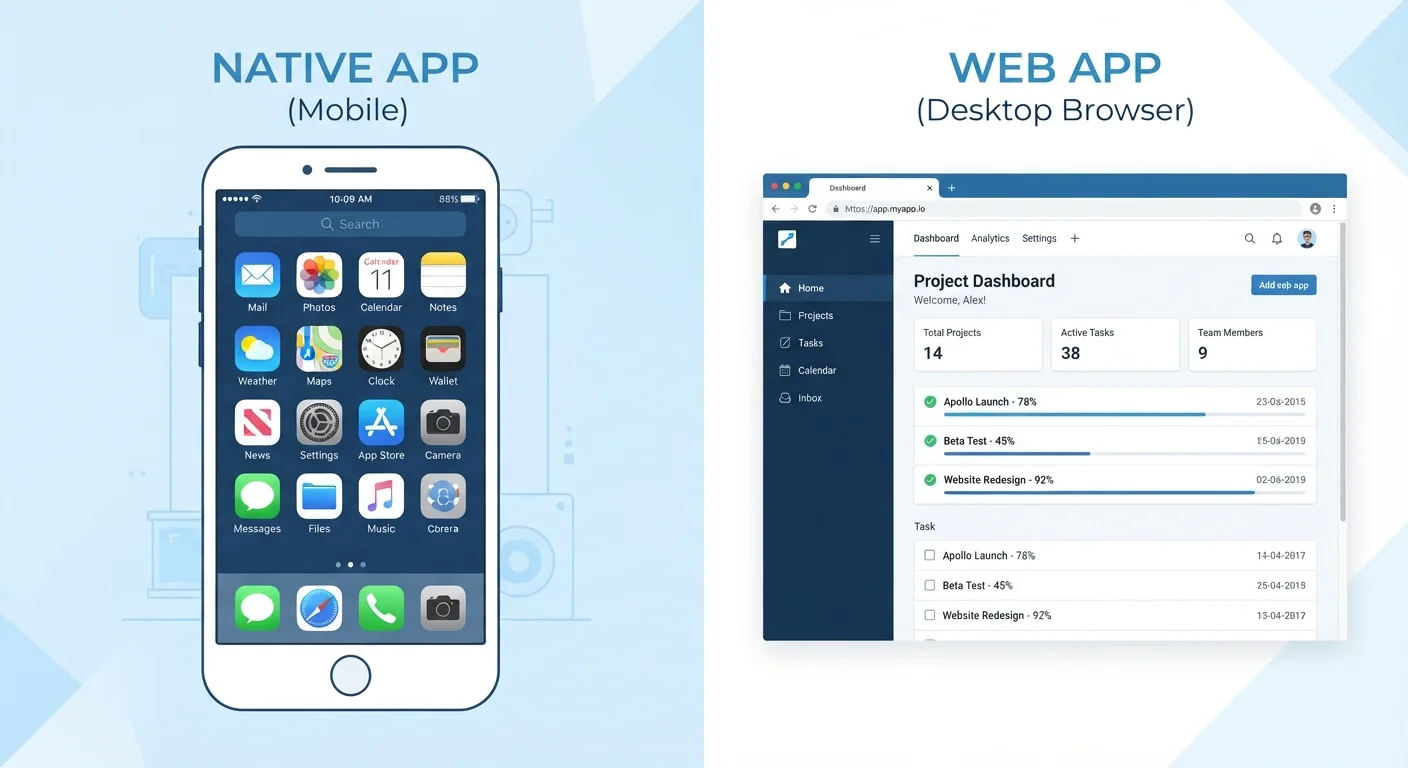 Native Apps vs Web Apps: The Difference and When It Matters