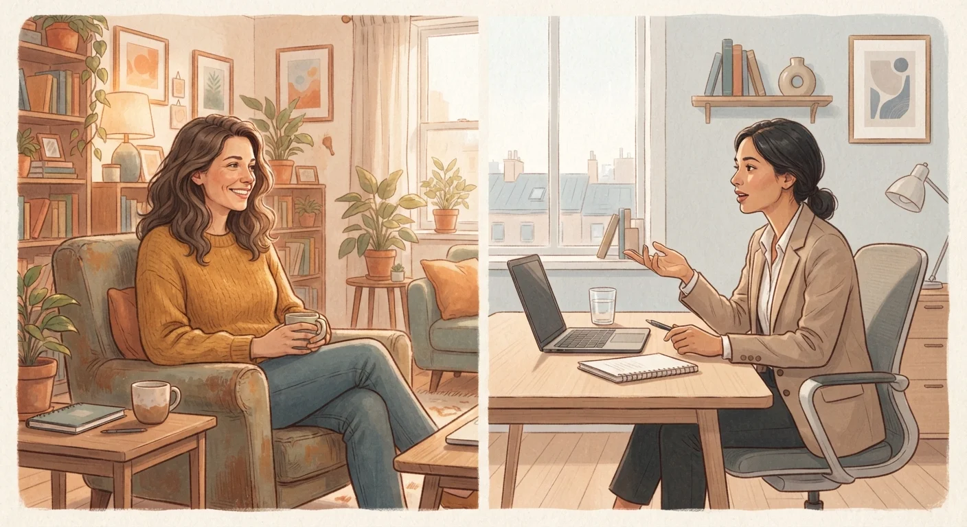 Talking to Someone You Trust vs. Talking to a Professional: What Each Actually Offers